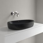 Villeroy & Boch Antao Pultra ültethető mosdókagyló 650 x 400 mm Pure Black CeramicPlus