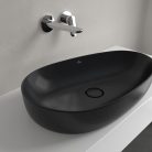 Villeroy & Boch Antao Pultra ültethető mosdókagyló 650 x 400 mm Pure Black CeramicPlus