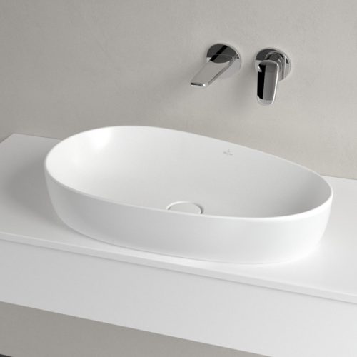 Villeroy & Boch Antao Pultra ültethető mosdókagyló 650 x 400 mm Stone White CeramicPlus