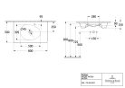 Villeroy & Boch Antao Bútoros mosdókagyló 800 x 500 mm Almond CeramicPlus