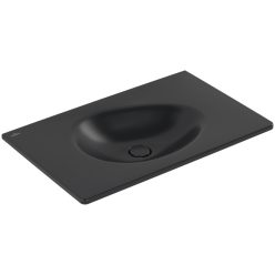   Villeroy & Boch Antao Bútoros mosdókagyló csaplyukfurat nélkül 800 x 500 mm Pure Black CeramicPlus