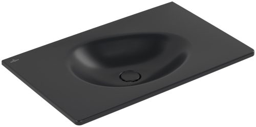 Villeroy & Boch Antao Bútoros mosdókagyló csaplyukfurat nélkül 800 x 500 mm Pure Black CeramicPlus