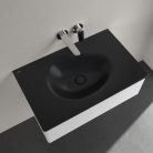 Villeroy & Boch Antao Bútoros mosdókagyló csaplyukfurat nélkül 800 x 500 mm Pure Black CeramicPlus