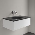 Villeroy & Boch Antao Bútoros mosdókagyló csaplyukfurat nélkül 800 x 500 mm Pure Black CeramicPlus