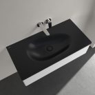 Villeroy & Boch Antao Bútoros mosdókagyló csaplyukfurat nélkül 1000 x 500 mm Pure Black CeramicPlus