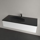 Villeroy & Boch Antao Bútoros mosdókagyló 1200 x 500 mm Pure Black CeramicPlus