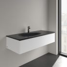 Villeroy & Boch Antao Bútoros mosdókagyló 1200 x 500 mm Pure Black CeramicPlus