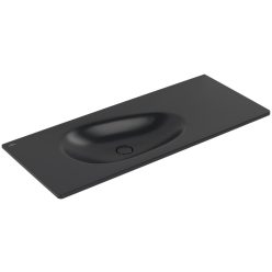   Villeroy & Boch Antao Bútoros mosdókagyló csaplyukfurat nélkül 1200 x 500 mm Pure Black CeramicPlus