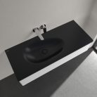 Villeroy & Boch Antao Bútoros mosdókagyló csaplyukfurat nélkül 1200 x 500 mm Pure Black CeramicPlus