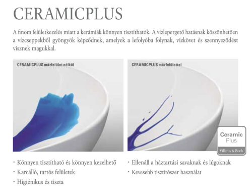 Villeory & Boch Architectura Bútoros mosdókagyló túlfolyóval 650 mm Ceramic Plus