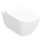 Geberit Smyle Square fali WC mélyöblítésű készlet zárt forma Rimfree WC-ülőkével sandwich kivitelű