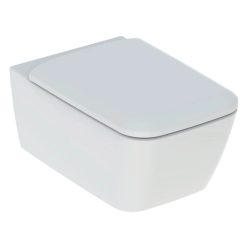   Geberit iCon Square fali WC mélyöblítésű készlet zárt forma Rimfree WC-ülőkével