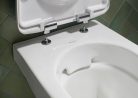 Geberit Selnova fali WC mélyöblítésű készlet Premium részben zárt forma Rimfree WC-ülőkével