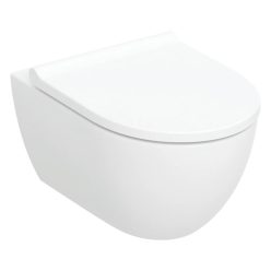   Geberit Acanto fali WC mélyöblítésű készlet zárt forma TurboFlush WC-ülőkével