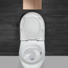 Geberit Acanto fali WC mélyöblítésű készlet zárt forma TurboFlush WC-ülőkével