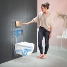 Geberit Acanto fali WC mélyöblítésű készlet zárt forma TurboFlush WC-ülőkével