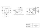 Villeroy & Boch Subway 2.0 Gyűrű nélküli mélyöblítésű Kompakt Fali wc