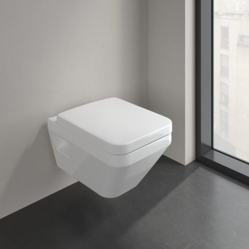 Villeroy & Boch Architectura Rimless mélyöblítésű szögletes fali wc TwistFlush [e3]