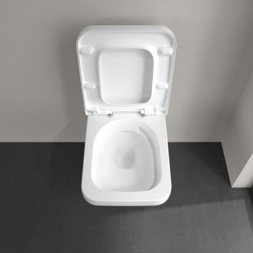 Villeroy & Boch Architectura Rimless mélyöblítésű szögletes fali wc TwistFlush [e3]