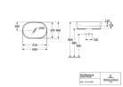 Villeroy & Boch Architectura Pultra ültethető mosdókagyló ovális 600 mm