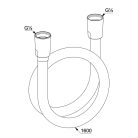 Kludi SUPARAFLEX Zuhany gégecső 1600 mm króm