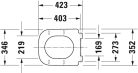 Duravit Happy D.2 WC-ülőke lecsapódásgátló mechanizmussal