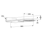 KLUDI A-QA fejzuhany zuhatag vízsugárral 250 mm króm