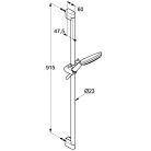 Kludi FRESHLINE Zuhanyszett Zuhanyrúddal Zuhanyfejjel 3S 900mm króm