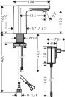 Hansgrohe Vernis Blend eFaucet Elektromos mosdócsaptelep hőmérséklet előbeállítási lehetőséggel, hálózati csatlakozással, 230 V chrome