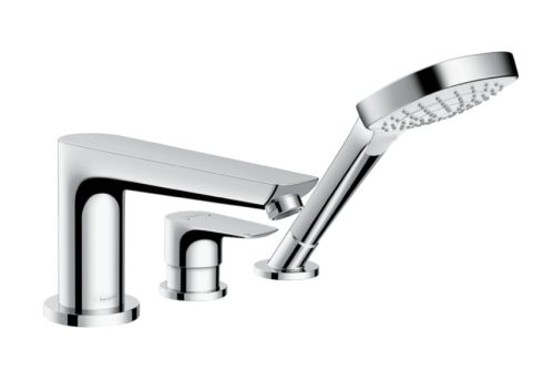 Hansgrohe Talis E 3-lyukú peremre szerelhető kádcsaptelep Secuflex-el chrome