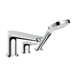   Hansgrohe Talis E 3-lyukú peremre szerelhető kádcsaptelep chrome