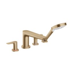   Hansgrohe Talis E 4-lyukú kádcsaptelep Secuflex nélkül szálcsiszolt bronz