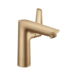   Hansgrohe Talis E egykaros mosdócsaptelep 150 automata lefolyó-garnitúrával szálcsiszolt bronz