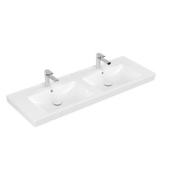   Villeroy & Boch Subway 2.0 kétmedencés Bútoros mosdókagyló 1300 x 470 mm