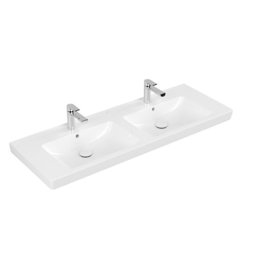 Villeroy & Boch Subway 2.0 kétmedencés Bútoros mosdókagyló 1300 x 470 mm