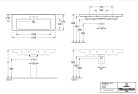 Villeroy & Boch Subway 2.0 Bútoros mosdókagyló 1300 x 470 mm