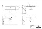 Villeroy & Boch Subway 2.0 Bútoros mosdókagyló 1300 x 470 mm CeramicPlus