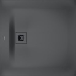   Duravit Sustano Zuhanytálca DuraSolid® matt sötétszürke 90x90 cm 