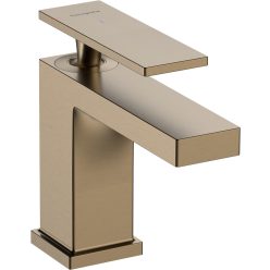   Hansgrohe Tecturis E Egykaros mosdócsaptelep 80 CoolStart automata lefolyógarnitúrával Szálcsiszolt Bronz EcoSmart+