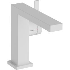   Hansgrohe Tecturis E Egykaros mosdócsaptelep Fine 110 CoolStart lefolyógarnitúra nélkül Matt fehér EcoSmart+