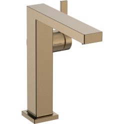   Hansgrohe Tecturis E Egykaros mosdócsaptelep Fine 150 CoolStart Push-open lefolyógarnitúrával Szálcsiszolt Bronz EcoSmart+