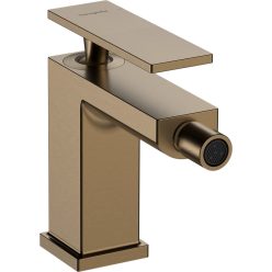   Hansgrohe Tecturis E Egykaros bidé csaptelep 80 automata lefolyógarnitúrával Szálcsiszolt Bronz 