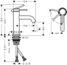 Hansgrohe Tecturis S Egykaros mosdócsaptelep 80 CoolStart lefolyógarnitúra nélkül króm EcoSmart+