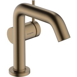   Hansgrohe Tecturis S Egykaros mosdócsaptelep Fine 110 CoolStart Push-open lefolyógarnitúrával Szálcsiszolt Bronz EcoSmart+