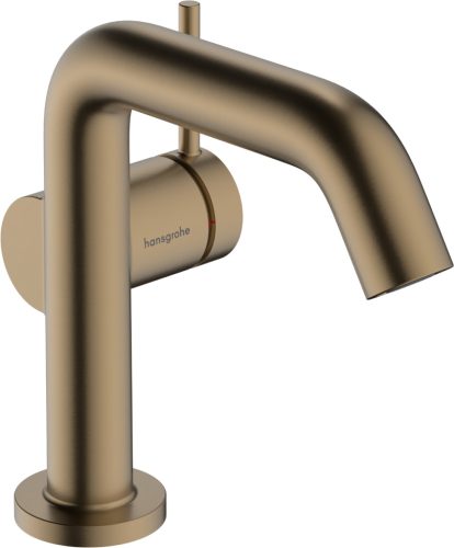 Hansgrohe Tecturis S Egykaros mosdócsaptelep Fine 110 CoolStart Push-open lefolyógarnitúrával Szálcsiszolt Bronz EcoSmart+