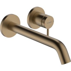   Hansgrohe Tecturis S Egykaros falsík alatti mosdócsaptelep 22.5cm-es kifolyóval Szálcsiszolt Bronz EcoSmart+