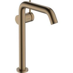   Hansgrohe Tecturis S Egykaros mosdócsaptelep Fine 240 CoolStart Push-open lefolyógarnitúrával Szálcsiszolt Bronz EcoSmart+