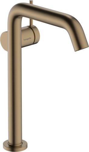 Hansgrohe Tecturis S Egykaros mosdócsaptelep Fine 240 CoolStart Push-open lefolyógarnitúrával Szálcsiszolt Bronz EcoSmart+