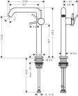 Hansgrohe Tecturis S Egykaros mosdócsaptelep Fine 240 CoolStart lefolyógarnitúra nélkül Szálcsiszolt Bronz EcoSmart+