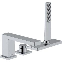   Hansgrohe Tecturis E 3-lyukú Peremre szerelhető kádcsaptelep sBox króm 